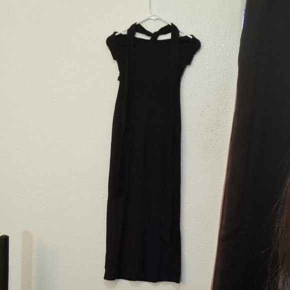 Make Offer FORE Elegant Black Evening Dress - Picture 3 of 4
